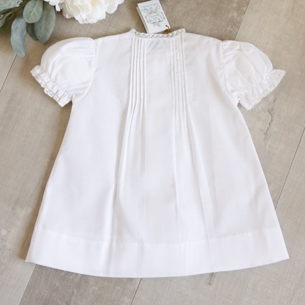 Newborn White Dress Day Gown Feltman Brothers Coming Home Outfit Portraits NWT - Picture 4 of 5